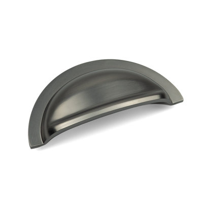 Gunmetal Cup Handle & Coordinating Knobs
