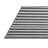 Machine Washable Horizontal Stripes Gray Area Rug-1770395876
