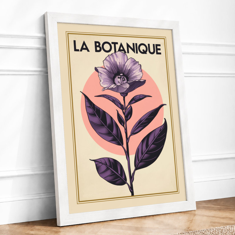 La Botanique Botanical - Framed Print, A2 - 59.4 x 42.0 cm, White