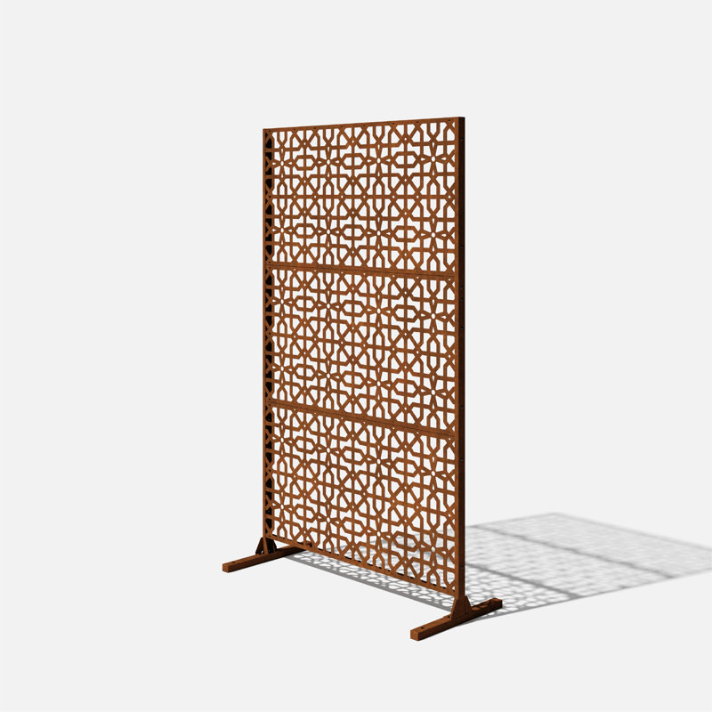 Corten Steel Urban Oasis 45"x76" Weathered Privacy Screen