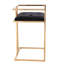 Tabouret de bar en velours Lennox