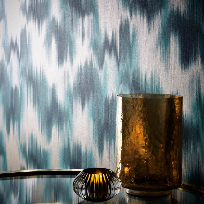 Lusso 10.05m x 52cm Matte Wallpaper Roll, Teal