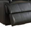 Fauteuil inclinable standard en similicuir à dégagement zéro de 34 po avec masseur Beuna-28768384