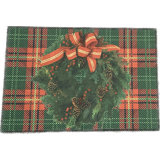Plaid Area Rug in Tartan Green