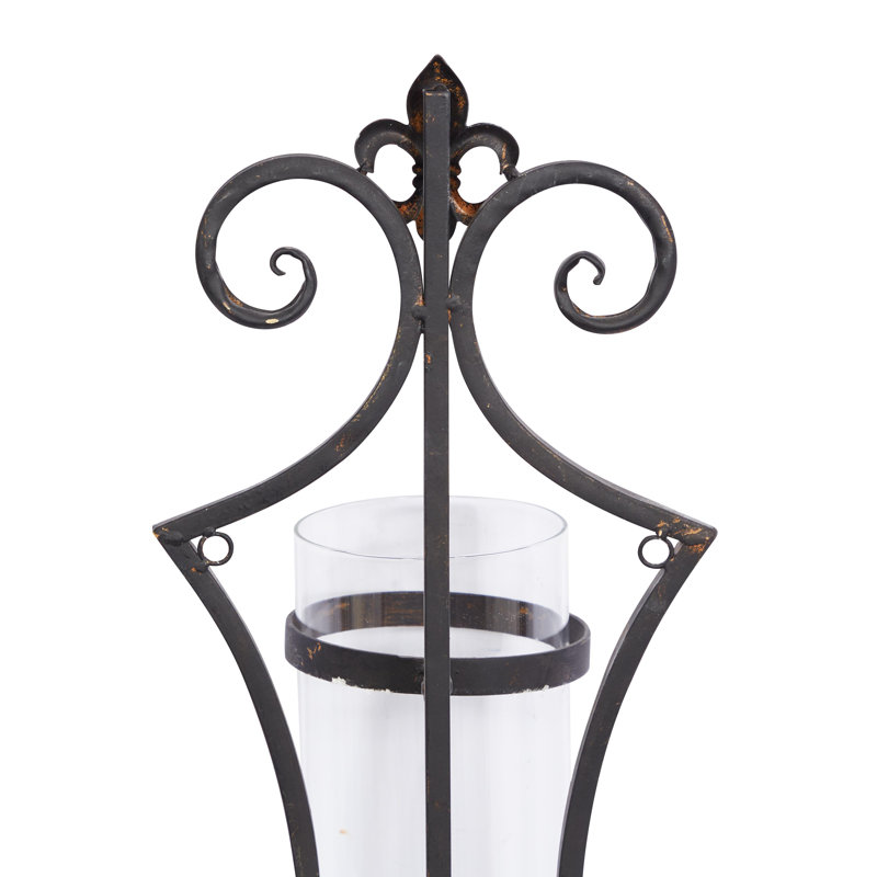Applique murale noire en métal pour l'intérieur et l'extérieur, H 31 po x l 11 po x p 6 po