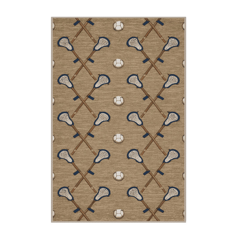  Tapis lavable Lacrosse Sports, Rectangle 6 pi x 9 pi