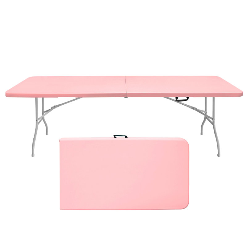 6-Foot Folding Banquet Table, Heavy Duty Portable Plastic Top Table With Foldable Design, For Party Event Catering Indoor Outdoor