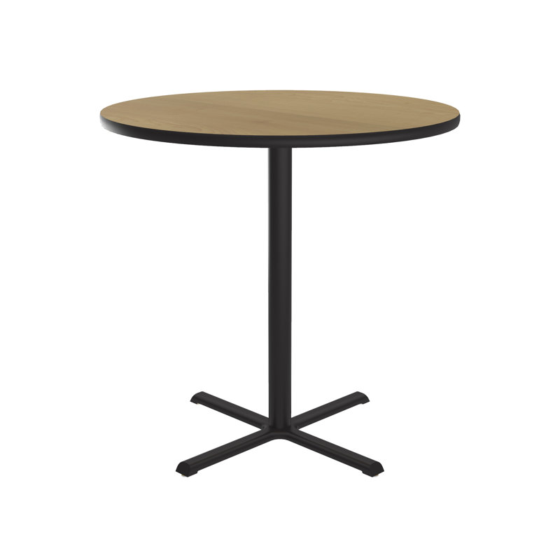 48'' L Round Breakroom Table, 42"H x 36"W x 36"D