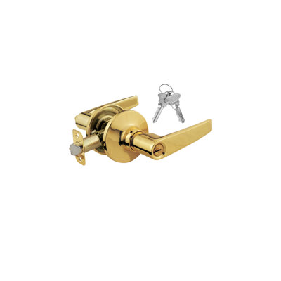Keyed Entry Door Lever, Straight Handle