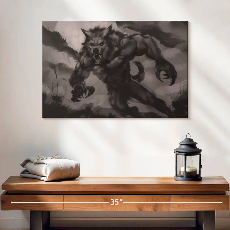 Kelan Werewolf, 16" H x 24" W
