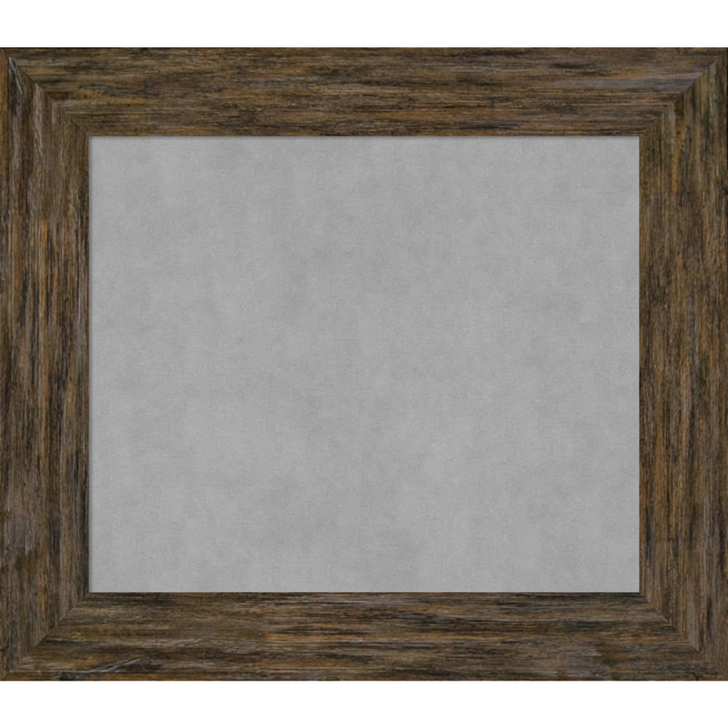 Tableau d'affichage mural magnétique Keyla, 27" H x 31" W, Poteau de clôture brun