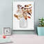 Art mural épique «Autumn Floral 1» par Lettred and Lined, 12 po x 16 po