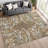 Machine Washable Indoor/Outdoor Chantille ACN2334 Floral Rug-1499198219