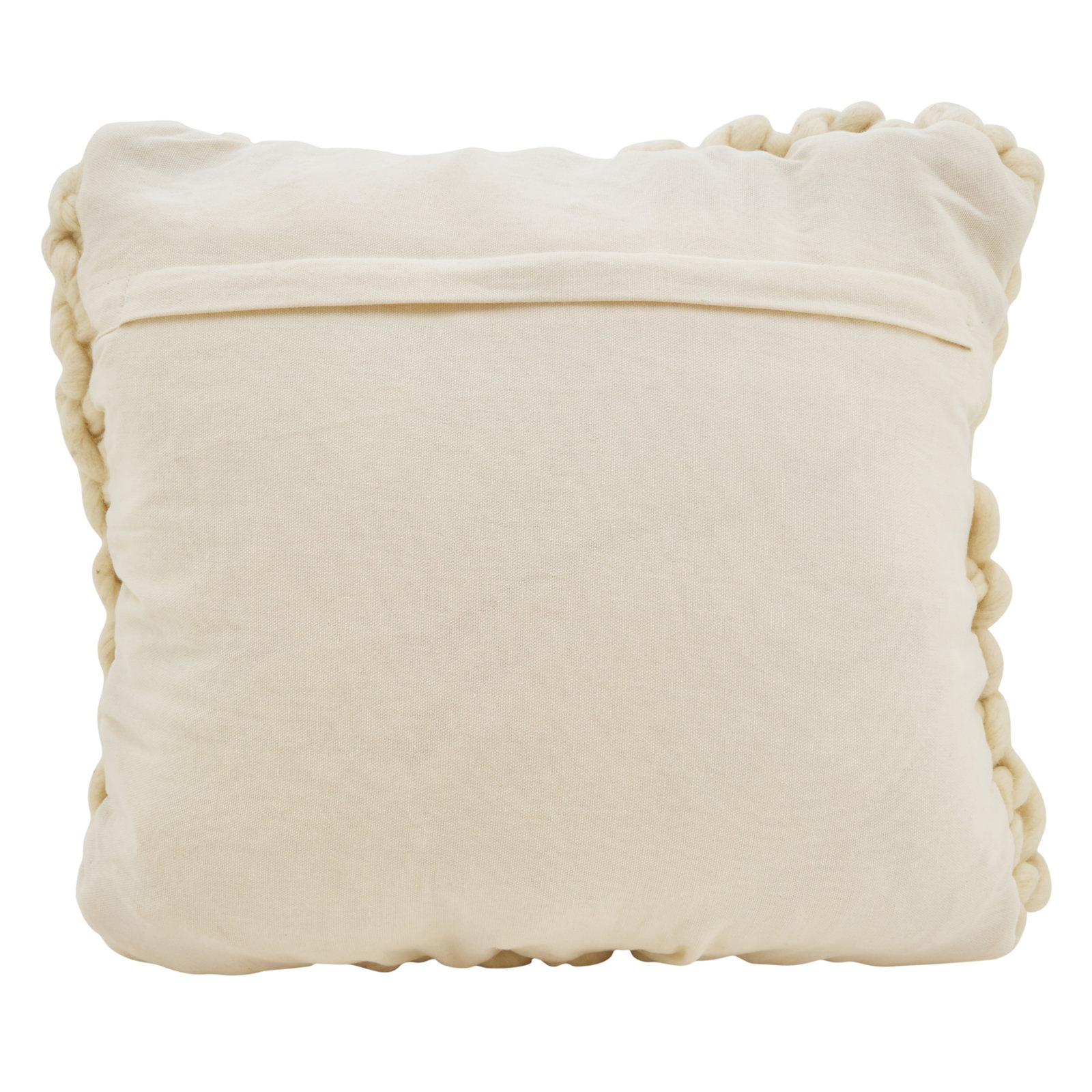 Zayn Wool Throw Pillow, Ivory, Down 