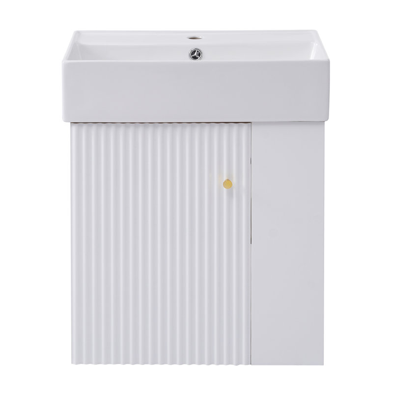 Meuble-lavabo flottant Modern, Blanc