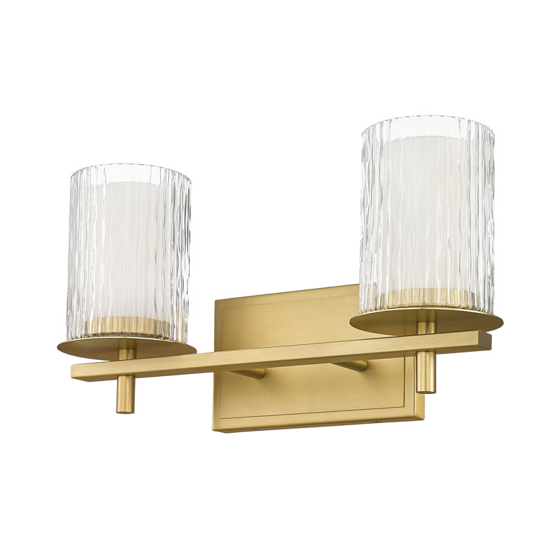 Ensemble de meuble-lavabo 2 lumières Roddrick, Or moderne