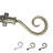 Modern Curl Adjustable Single Curtain Pole-6257498-6257496