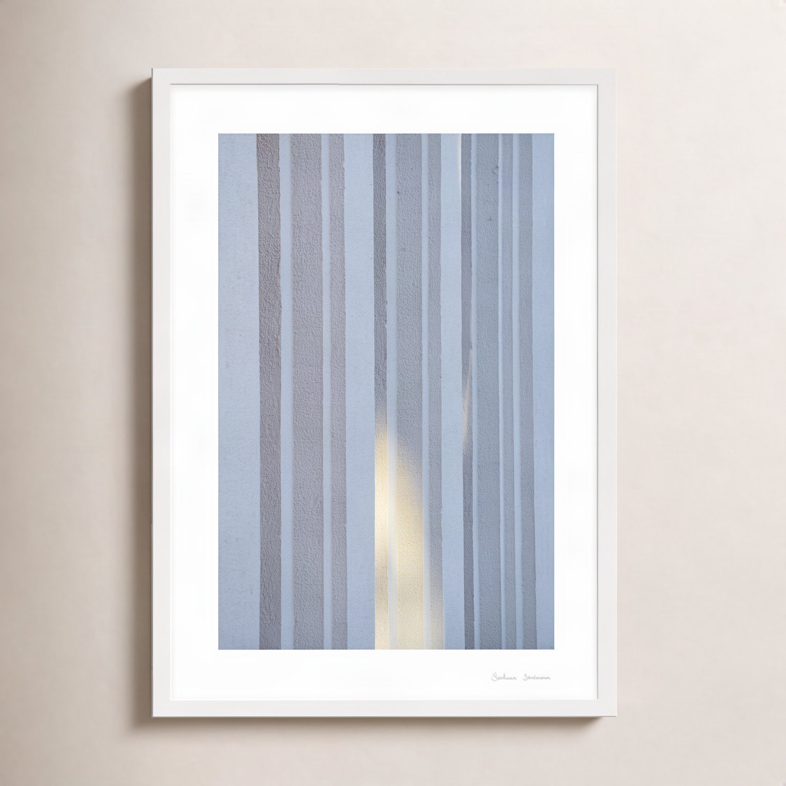 Ludvig "Sun and Concrete 2" Photo Print, 20" H x 14" W x 1.25" D, White