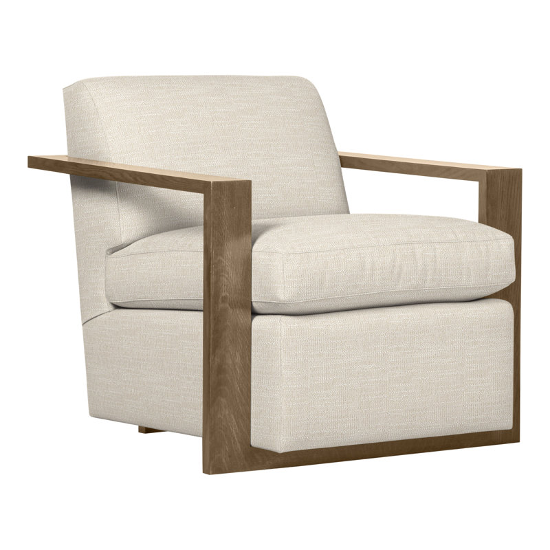 Thom Filicia Home 32" Wide Upholstered Armchair, Hampton, Tommy Flax