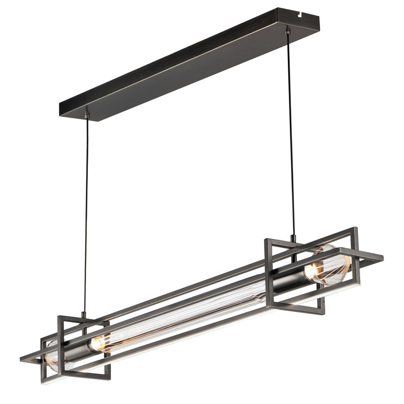 5 - Light LED Pendant, Gunmetal