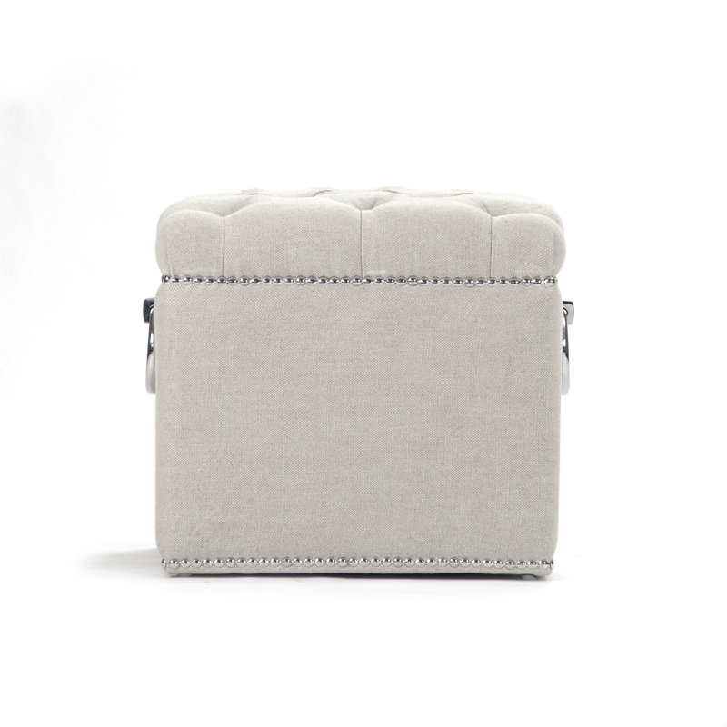 Paol Solid Wood Accent Stool