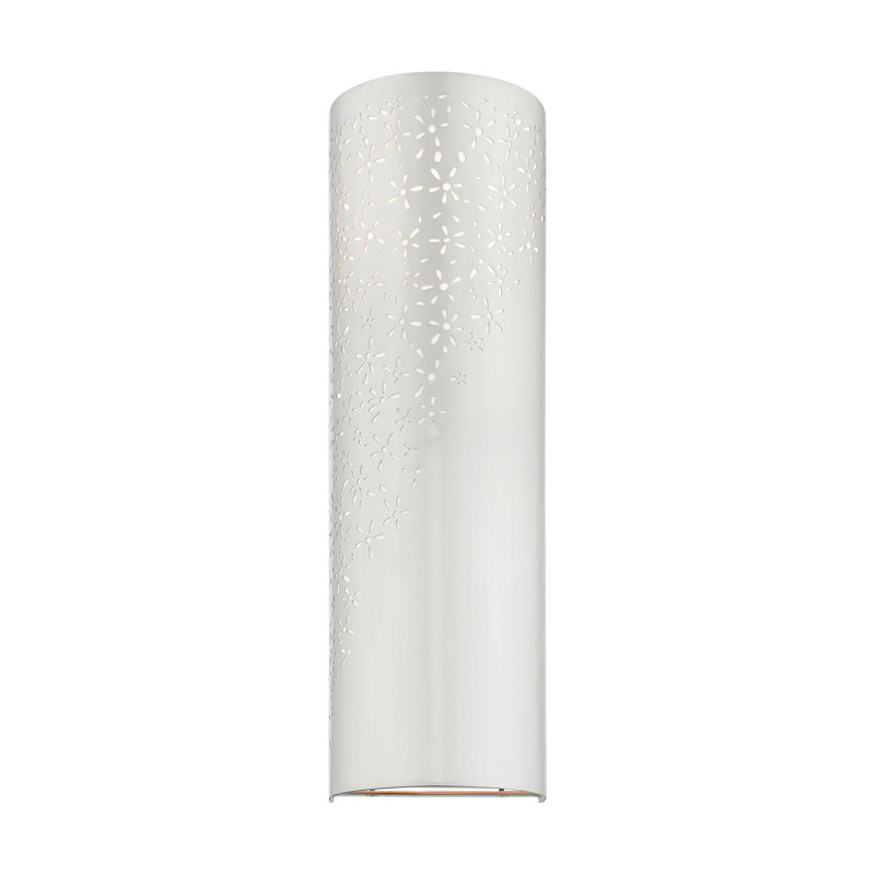 Bevil Steel Flush Mounted Sconce, Brushed Nickel