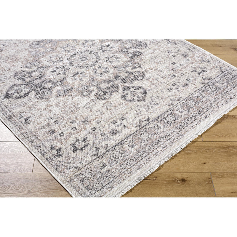 Tapis traditionnel tissé à la machine Alay, Rectangle 6 pi 7 po x 9 pi