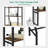Rustic Brown Over-The-Toilet Storage Shelf with Hooks-1631513554