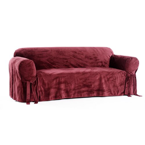 Ebern Designs Box Cushion Sofa Slipcover & Reviews | Wayfair