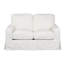 Causeuse à accoudoirs carrés 62 po avec coussins réversibles Elsberry-29132186