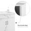 Armoire de salle de bain double 24 po avec tiroirs 24 po avec lavabo en céramique