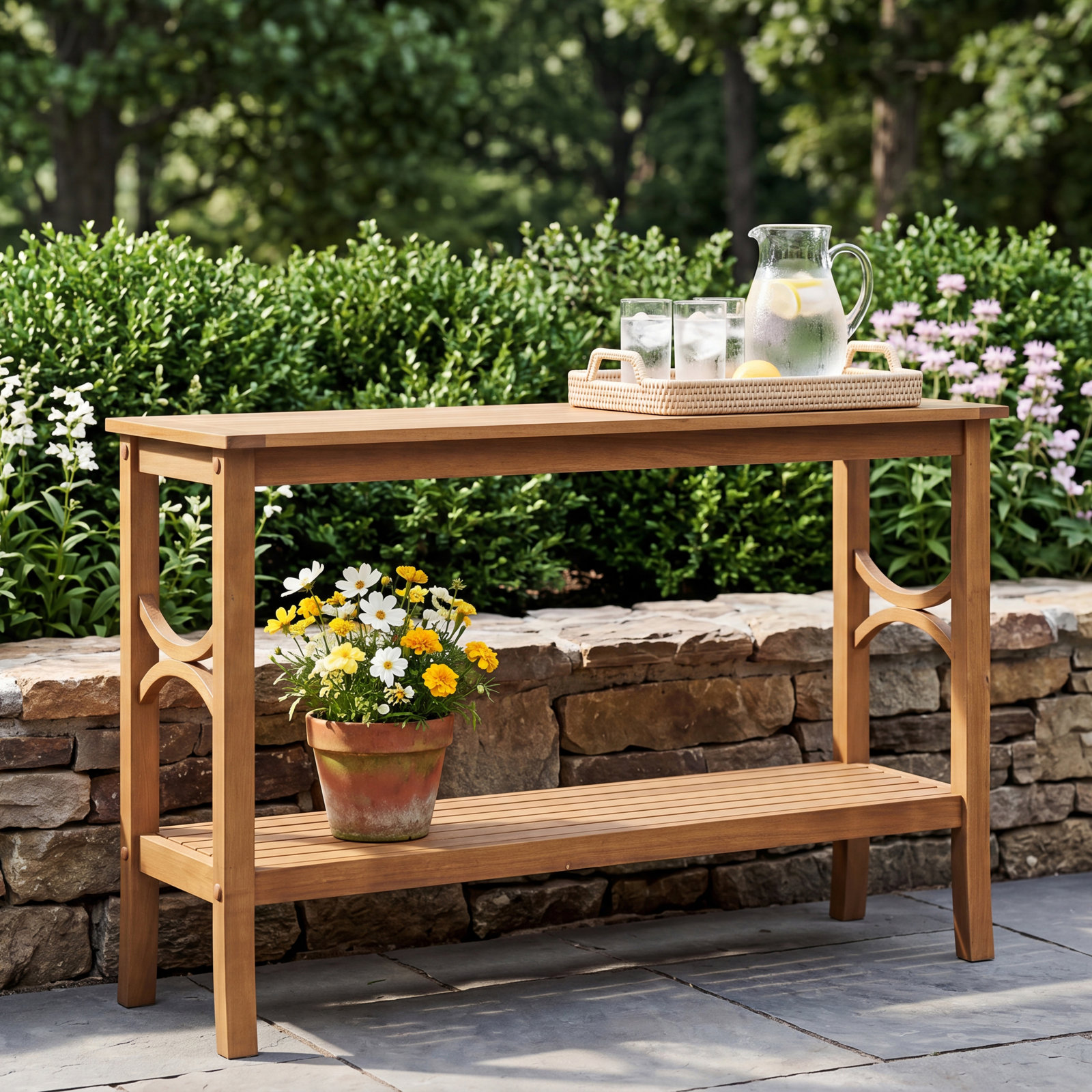 Brunswick 47" Teak Patio Table