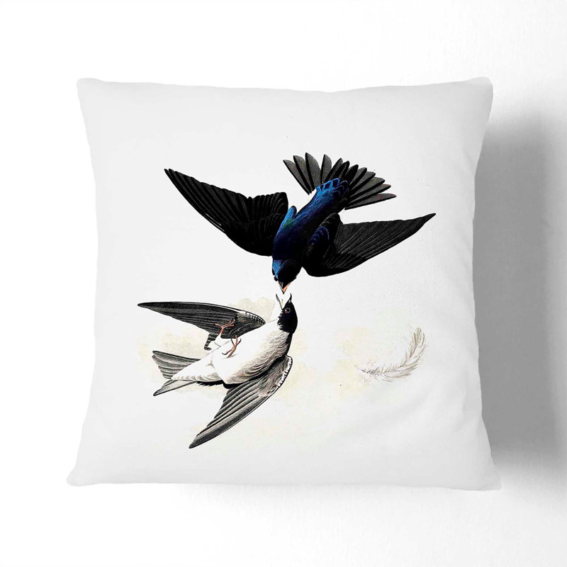 Square Throw Cushion, 55cm H x 55cm W x 20cm D, White