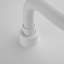 4 jets ronds de 9,76 po Système de douche à haute pression avec porte-savon en blanc (valve incluse)