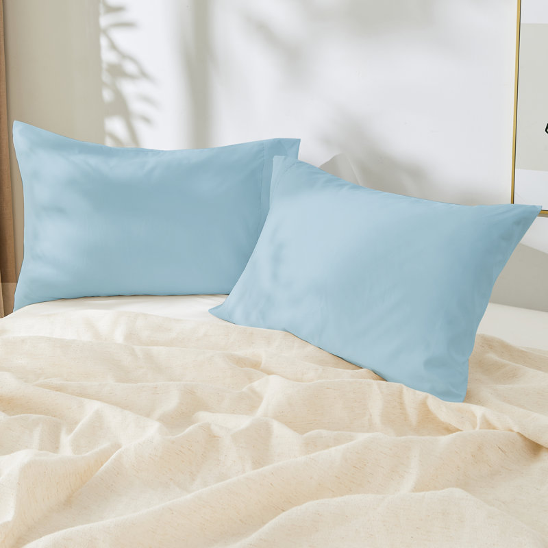 Double Brushed, Skin-Friendly Pillowcase set, Queen Pillow Case, Powder Blue