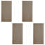 Nivaldo 60cm x 120cm Wall Paneling in Matte Black/ Brown (4-pack)-1648182318-1648182317