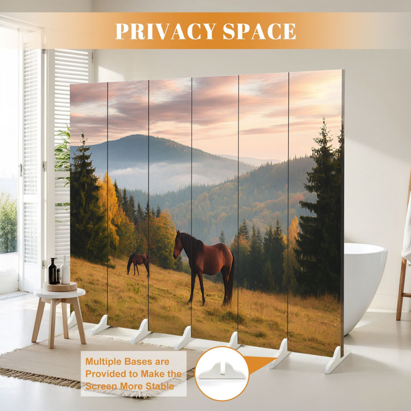 Cloison pliante 6 panneaux Royal Horse