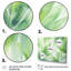 Vert tropicale vert en couleur pastel - Collages abstraits, art mural multi-panneaux pour le salon
