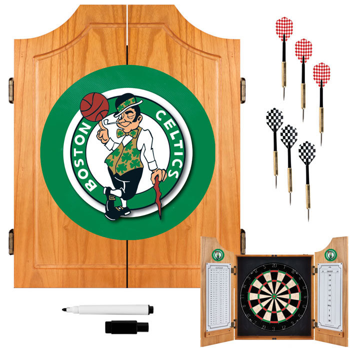 Ensemble de jeu de fléchettes et d'armoires Bristle, Celtics de Boston