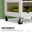 Chariot de cuisine portable, îlot de cuisine mobile, îlot de cuisine avec rangement