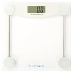 Bluestone Digital Bathroom Scale with Large LCD Display and Clear Glass Base
