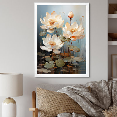 Élégance en fleurs de lotus sur toile