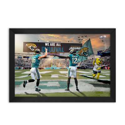 Affiche encadrée 14" x 20" des Jacksonville Jaguars (NFL) - 2 joueurs