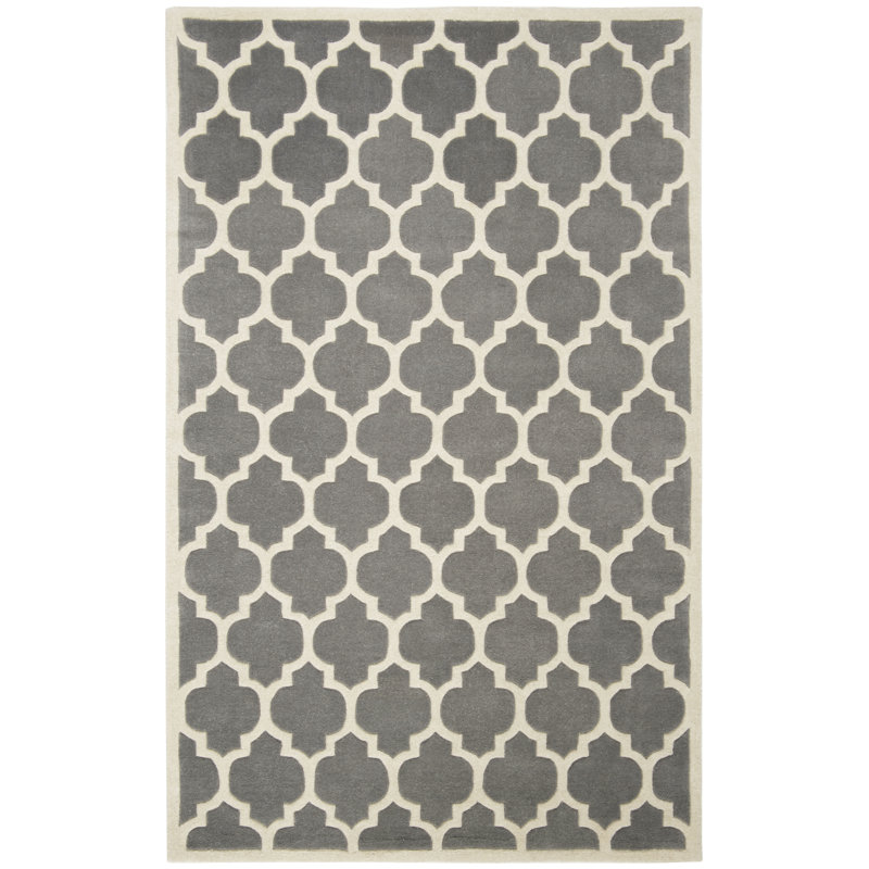 Tapis en laine touffeté à la main Carolene, Rectangle de 5 pi x 8 pi