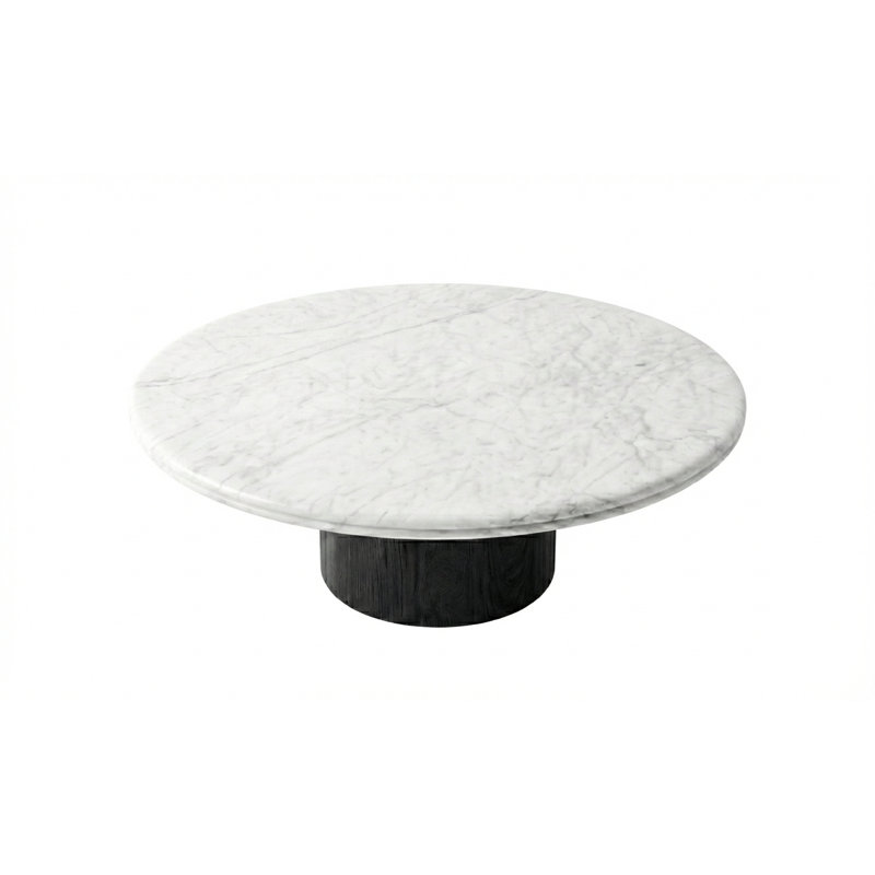 Caldera Marble Pedestal Table