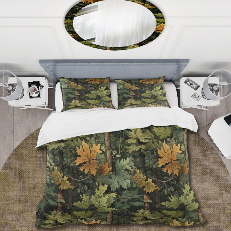 Ensemble de housse de couette Rustic Wilderness Cottage Charm I, Housse de couette pour très grand lit et 2 très