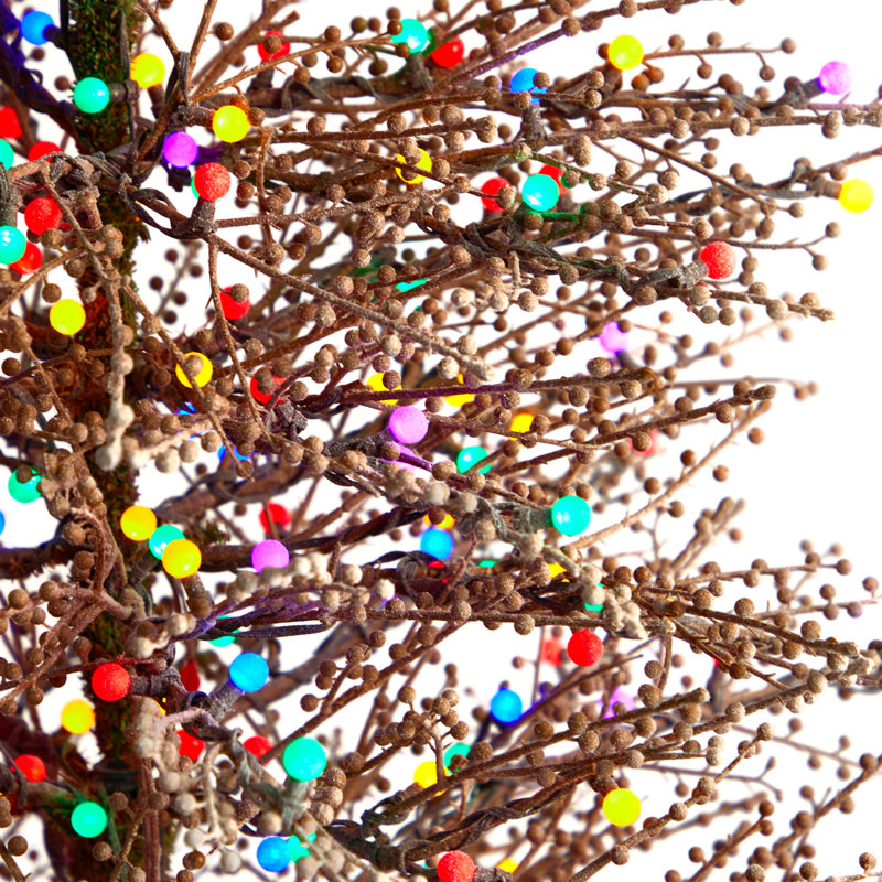 Lighted Artificial Christmas Tree, 4' H