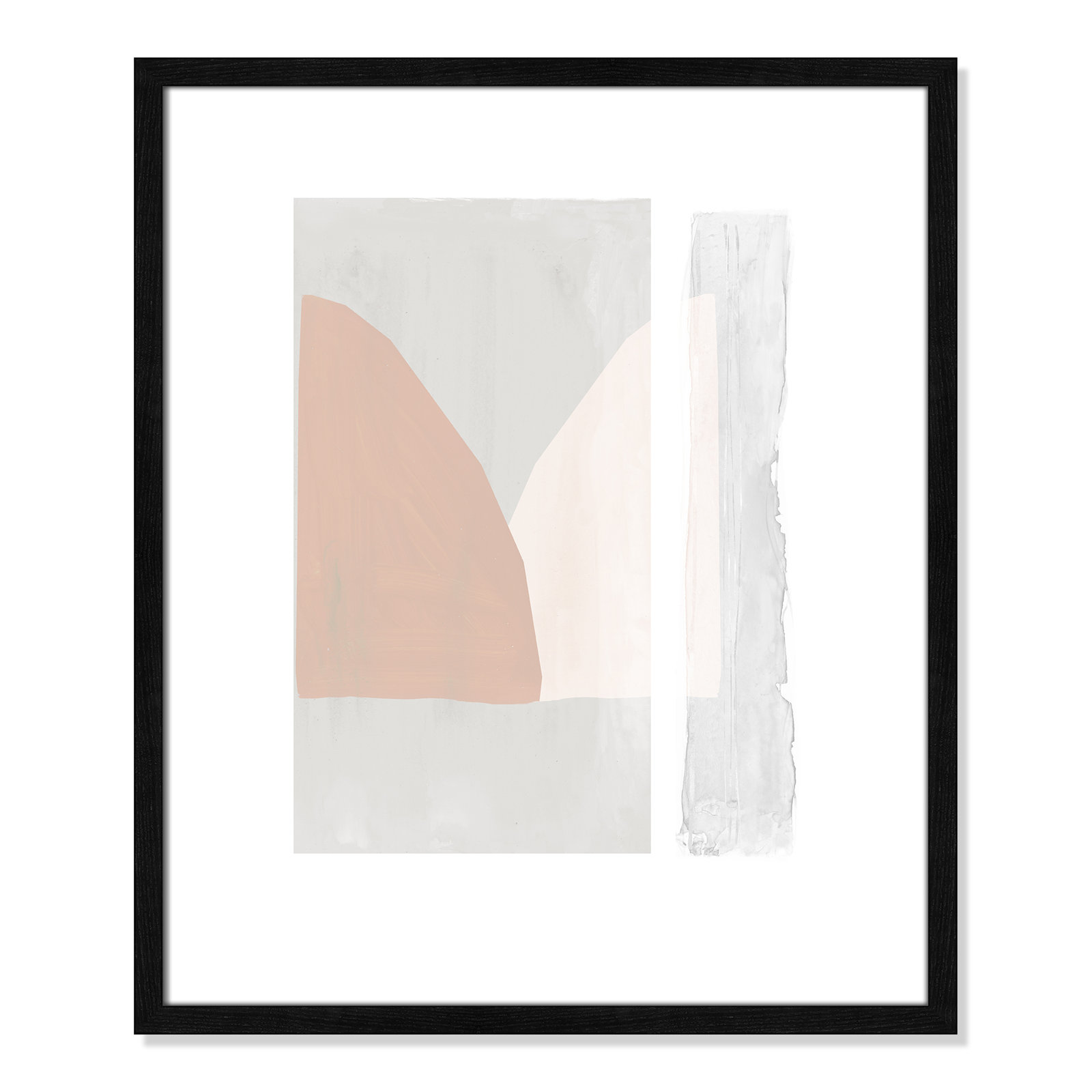 Soft and Light - Painting Print, Black Wood Framed Paper, 25.5" H x 21.5" W x 0.75" D