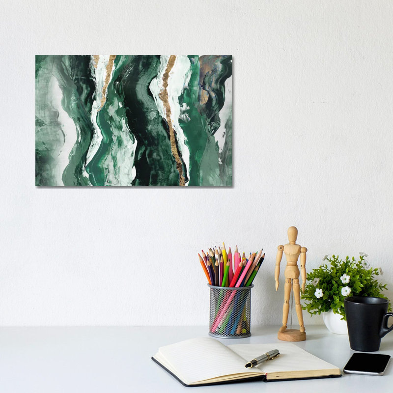 Effectus II, 8" H x 12" W, Teal