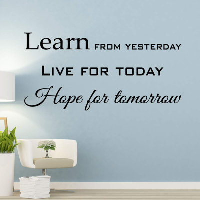 Text & Numbers Wall Decal